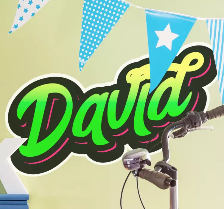 Suasmeninamas vardo stilius motyvacinis lipdukas - „Tenstickers“