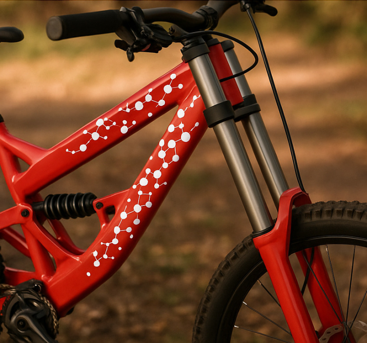 Sujungtų taškų kolekcija lipdukai dviraciams - „Tenstickers“