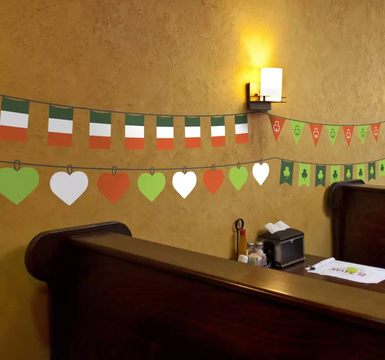 Šv. Patriko dienos dekoras lipni kraštinė - „Tenstickers“