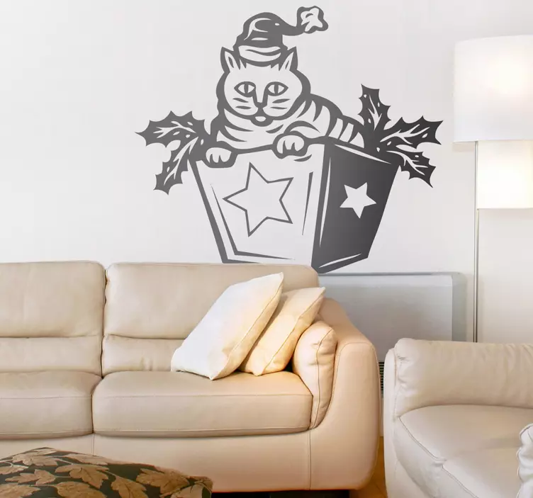 šventinė kačių staigmena Šventojo Valentino lipdukas - „Tenstickers“