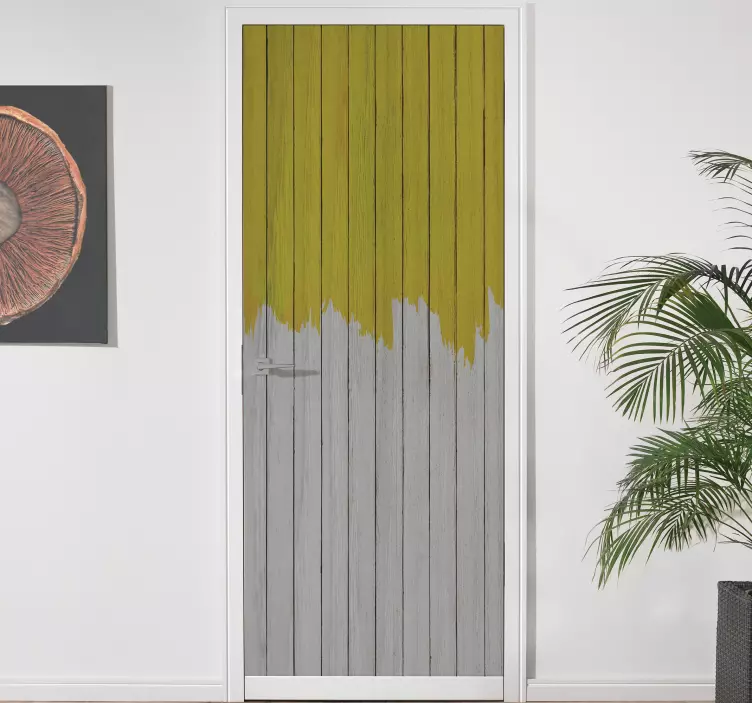 šviečiantis ir pilkas pantone durų lipdukas - „Tenstickers“