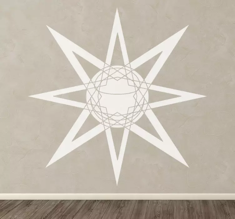 šviečiantis žvaigždės lipdukas - „Tenstickers“