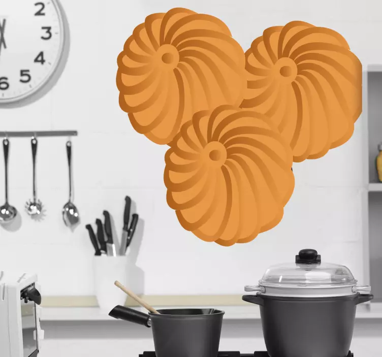 Sviestinių sausainių lipdukas - „Tenstickers“