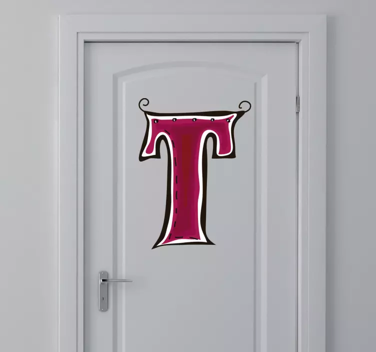 T raidės lipdukas - „Tenstickers“