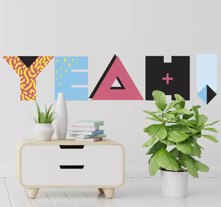 Taip! motyvacinis lipdukas - „Tenstickers“