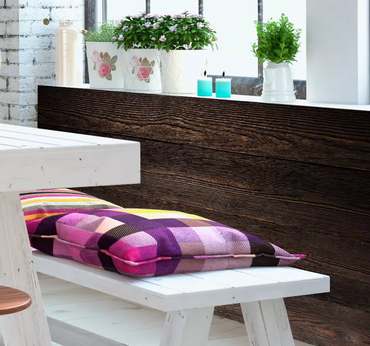 Tamsaus medžio baldo lipdukas - „Tenstickers“