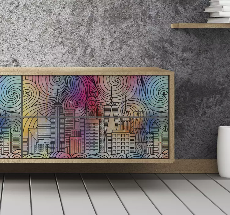 Tapybos miesto baldų lipdukas - „Tenstickers“