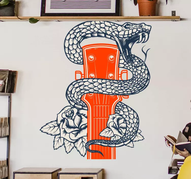 Tatuiruotės gitaros muzikiniai lipdukai - „Tenstickers“