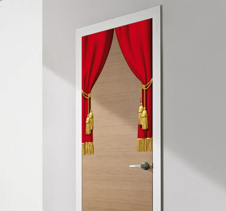 Teatro užuolaidų vinilo lipdukas - „Tenstickers“