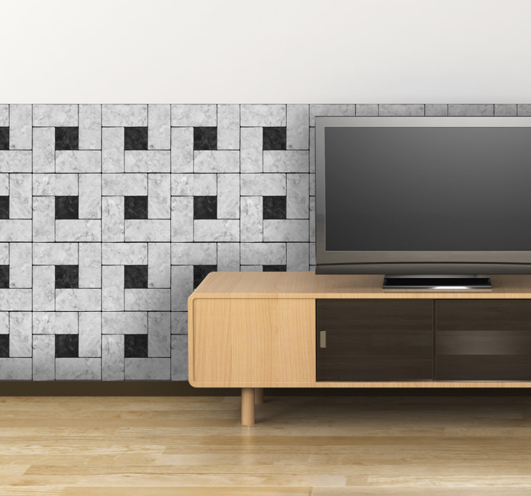 Tekstūruotas geometrinis raštas lipdukas svetainei - „Tenstickers“