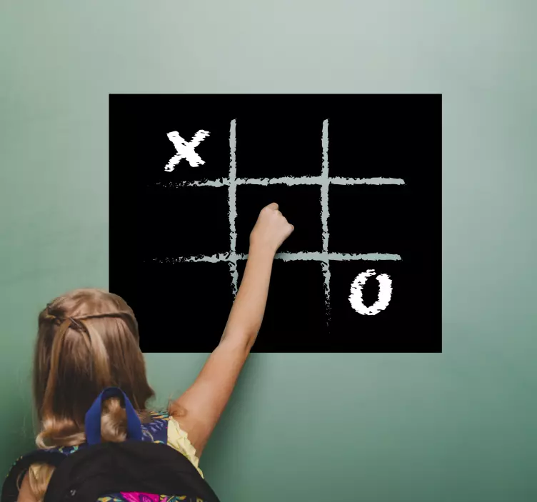 „tic tac toe“ lentos namų sienos lipdukas - „Tenstickers“