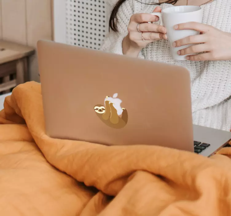 Tinginio macbook laukinio gyvūno lipdukas - „Tenstickers“
