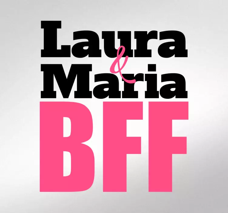 Tinkinamas „bff wal“ lipdukas - „Tenstickers“