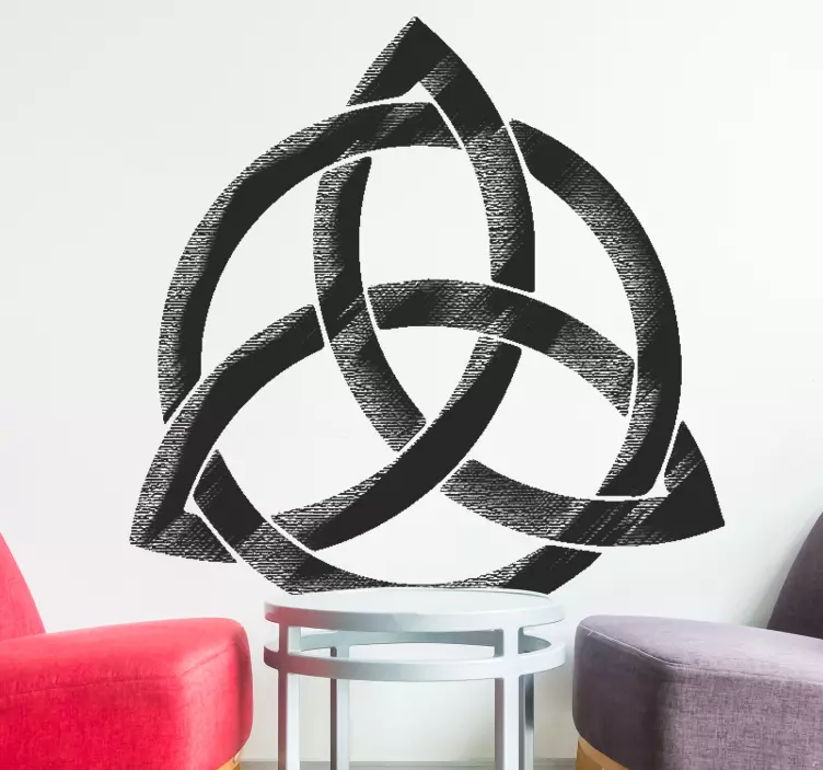 Triglav ikonos slavų dievo sienos lipdukas - „Tenstickers“