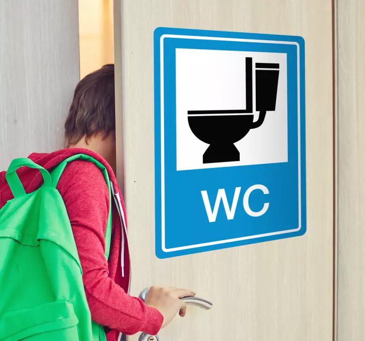 Tualeto lipdukai wc ženklas - „Tenstickers“