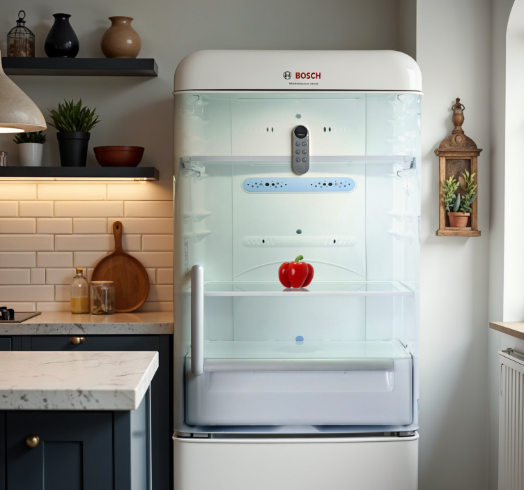 Tuščios lentynos šaldytuvo lipdukas - „Tenstickers“