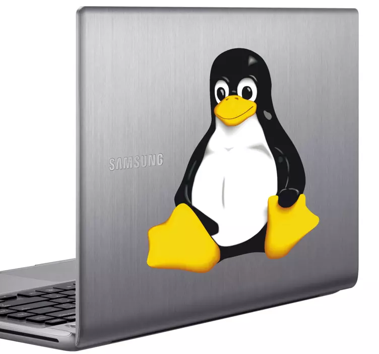 „tux linux pingvin“ nešiojamojo kompiuterio animuotasis paveiksli - „Tenstickers“