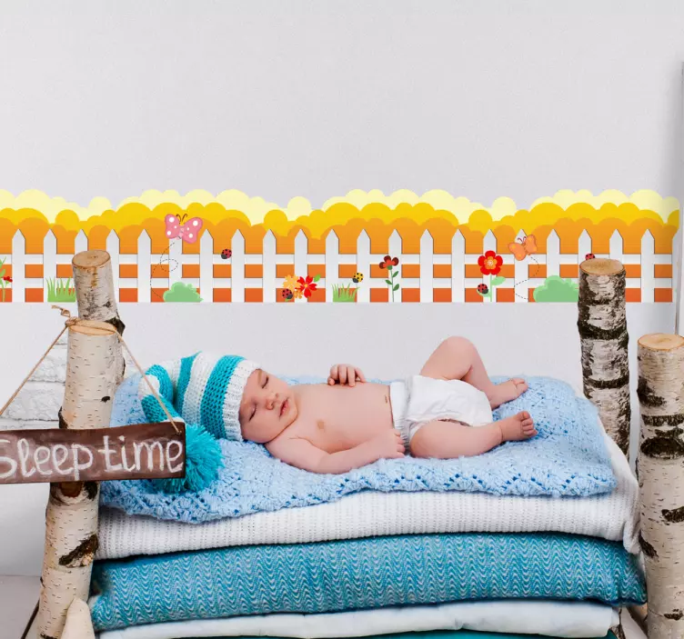 Tvora su gėlėmis sienos rėmelis - „Tenstickers“