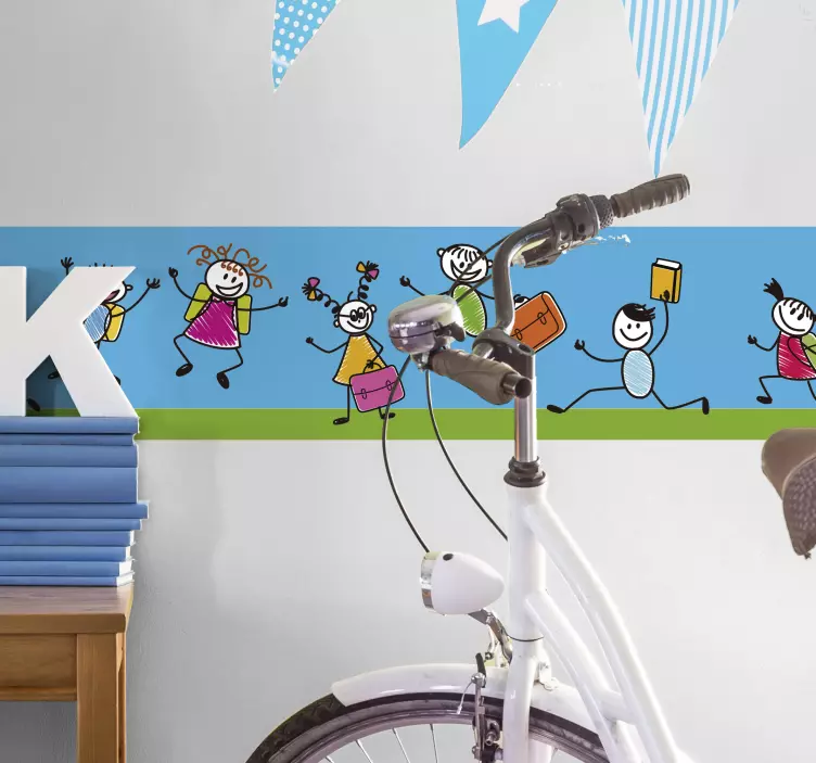 Vaikams įdomus sienos lipdukas - „Tenstickers“
