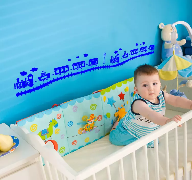 Vaikams lipdukai garo traukinys - „Tenstickers“