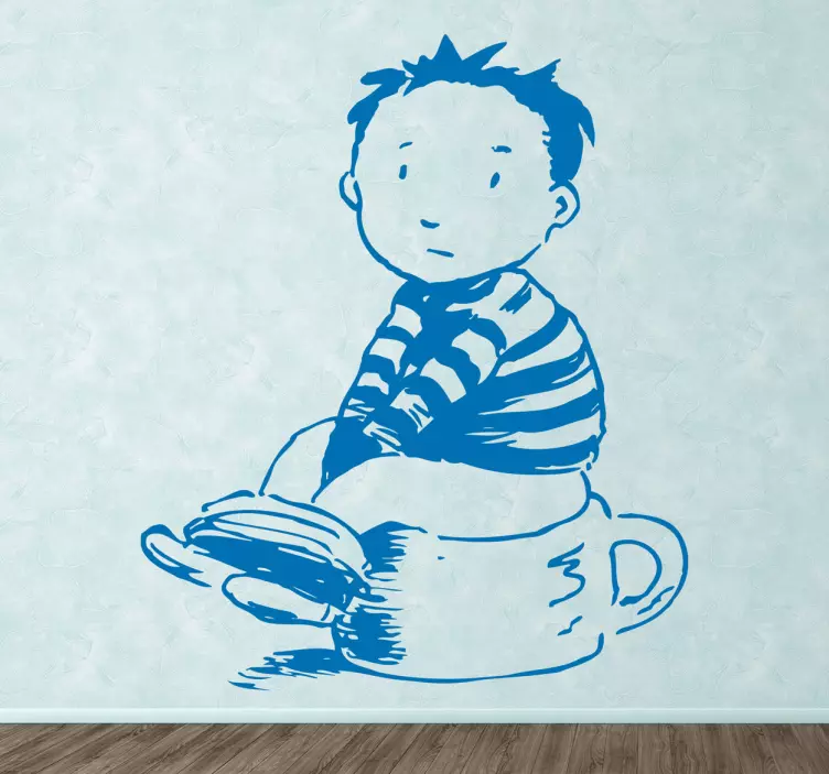 Vaiko sėdėjimo puodelis lipdukas vaikams - „Tenstickers“