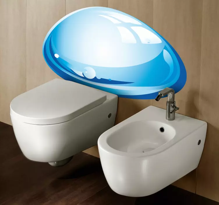 Vandens lašo dekoratyvinis lipdukas - „Tenstickers“