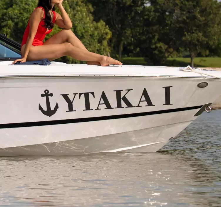 Vardas su ankražo piešinysVardas su ankražo piešiniu Jūrinės lipd - „Tenstickers“