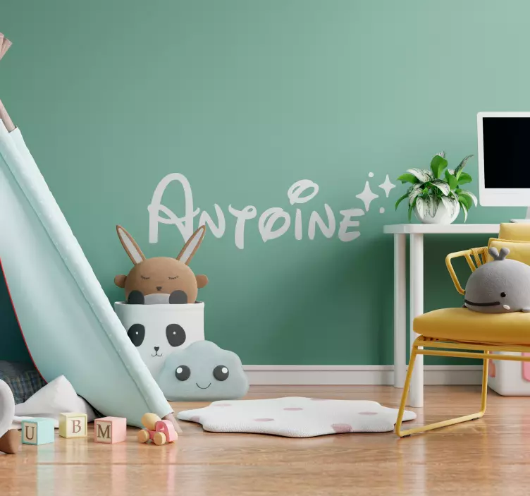 Vardas su žvaigždutėmis lipdukas vaiko kambariui - „Tenstickers“