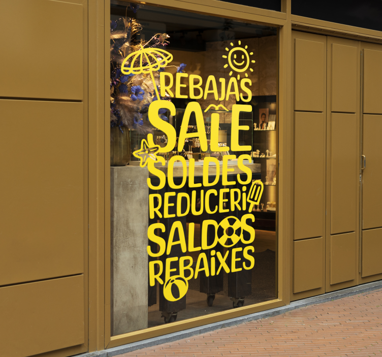 Vasaros kalbos išpardavimo lipdukai - „Tenstickers“