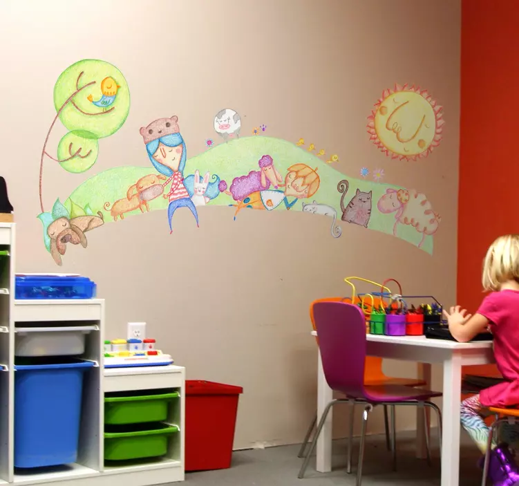 Vėžių gyvūnų peizažo animuotasis paveiksliukas - „Tenstickers“