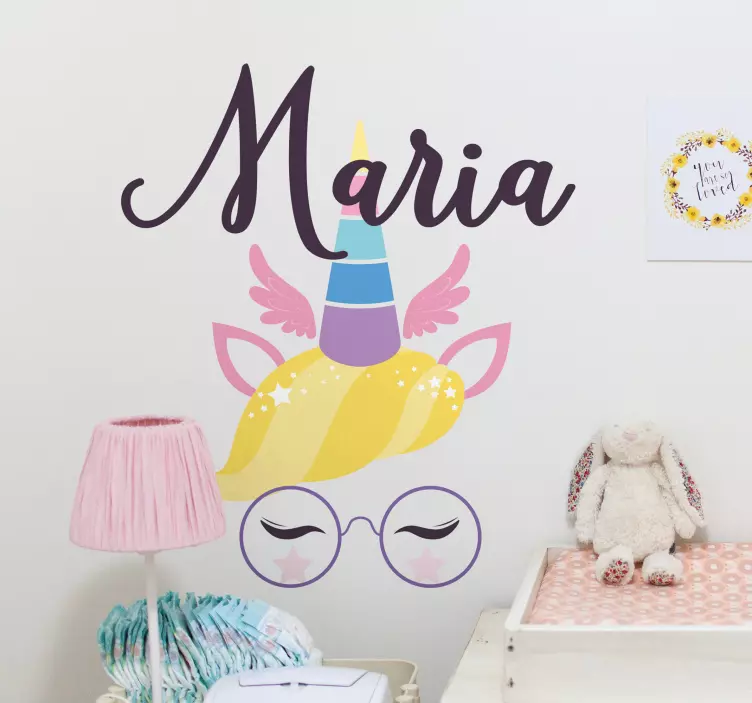 Vienaragių akys su vardais suasmenintu lipduku - „Tenstickers“