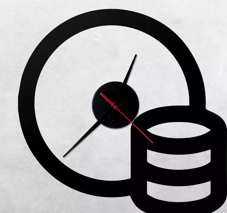 Vienspalvis dizainas su monetomis lipnus laikrodis - „Tenstickers“