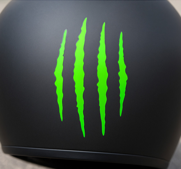 Vienspalvis įbrėžimų dizainas motociklo lipdukas - „Tenstickers“