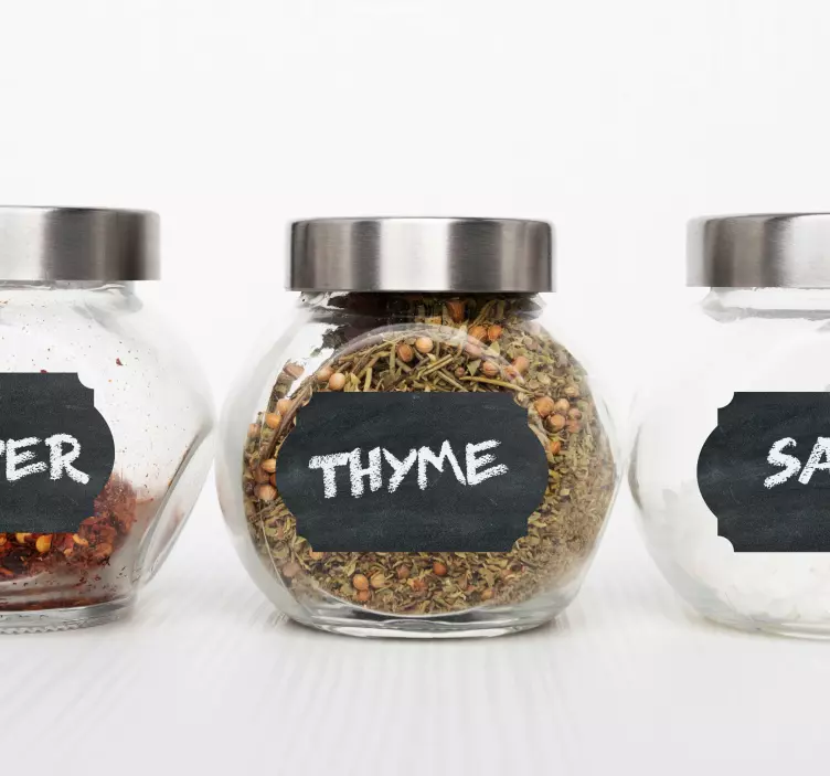 Virtuvės laikymo etiketės rašomos ant lipduko - „Tenstickers“