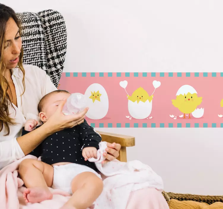 Viščiukų kiaušinių sienos rėmelis - „Tenstickers“