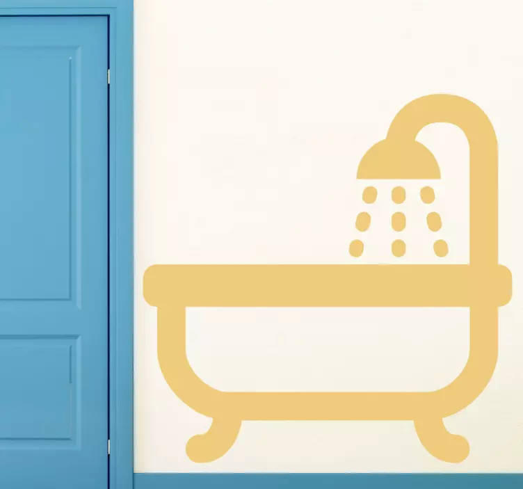 Vonios kambario piktogramos lipdukas - „Tenstickers“