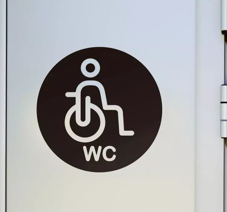 Wc durų lipduko neįgalumo piktograma - „Tenstickers“