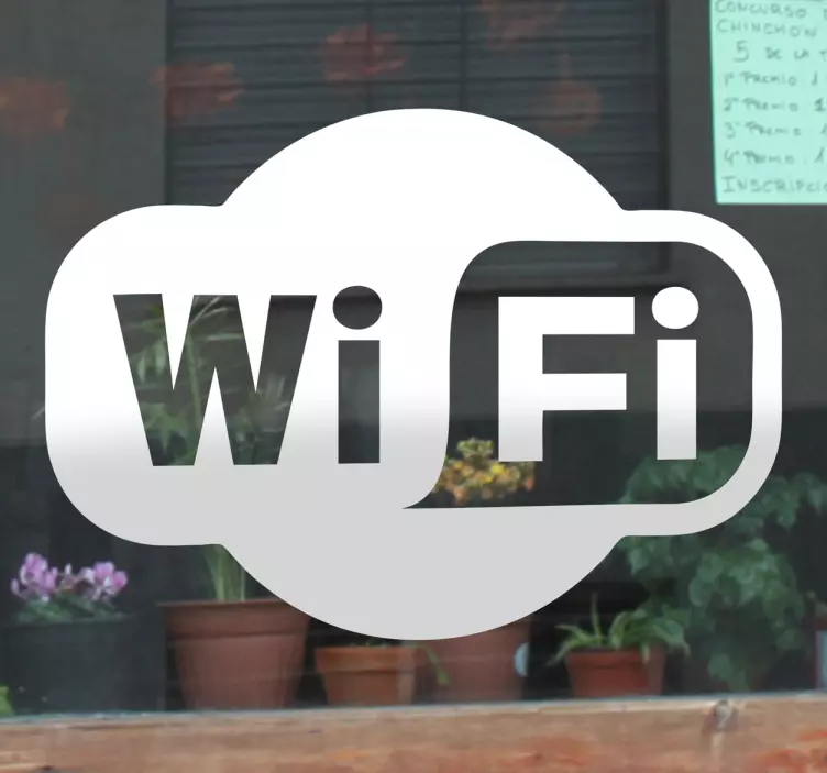 „wifi“ logotipo lipdukas - „Tenstickers“