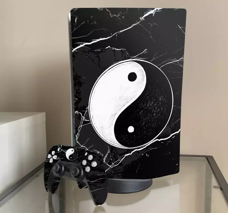 Yin yang tema PS5 lipdukas - „Tenstickers“