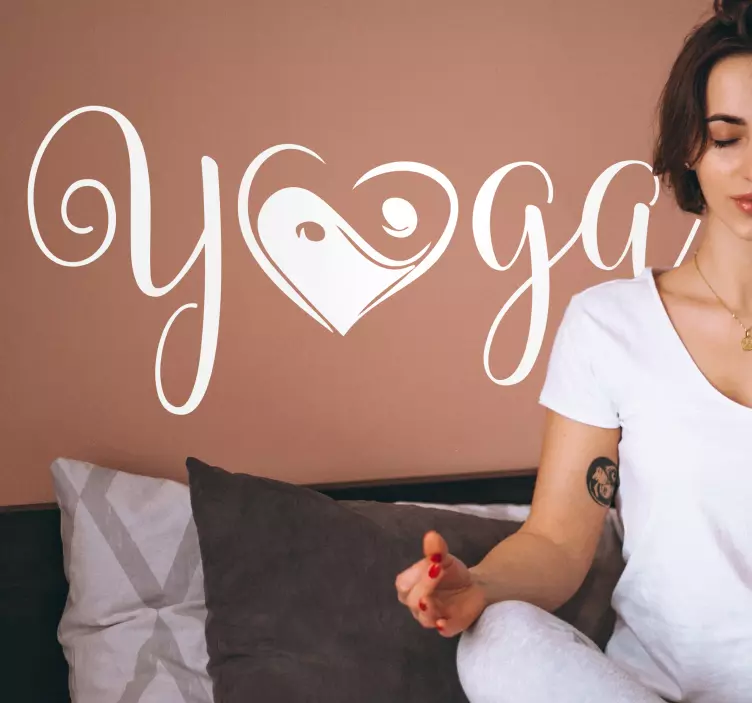 „yoga yin yang“ sienos lipdukas - „Tenstickers“