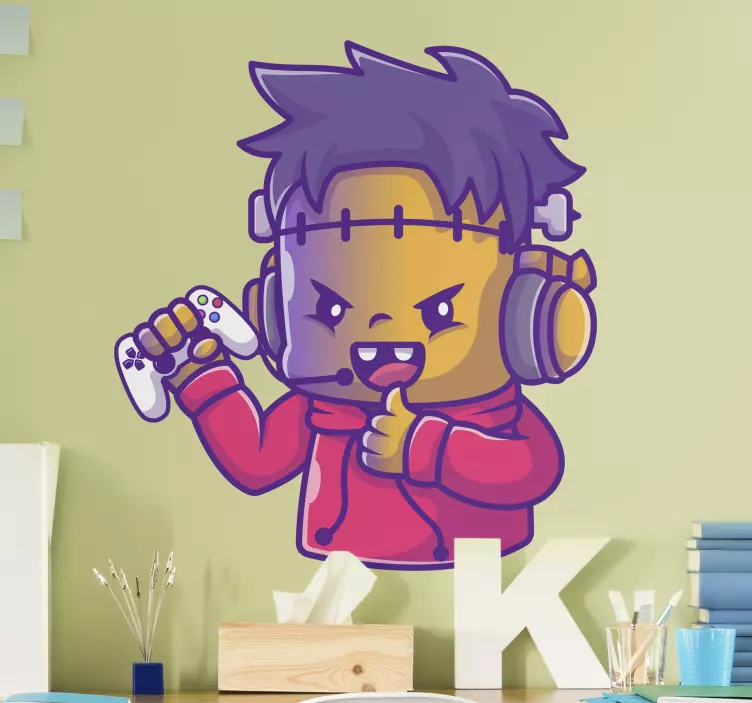 žaidimų „thumbs up“ vaizdo žaidimų animuotasis paveiksliukas - „Tenstickers“