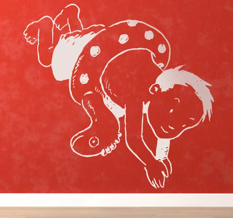 žaismingas vaikiškas dizainas lipdukas vaikams - „Tenstickers“