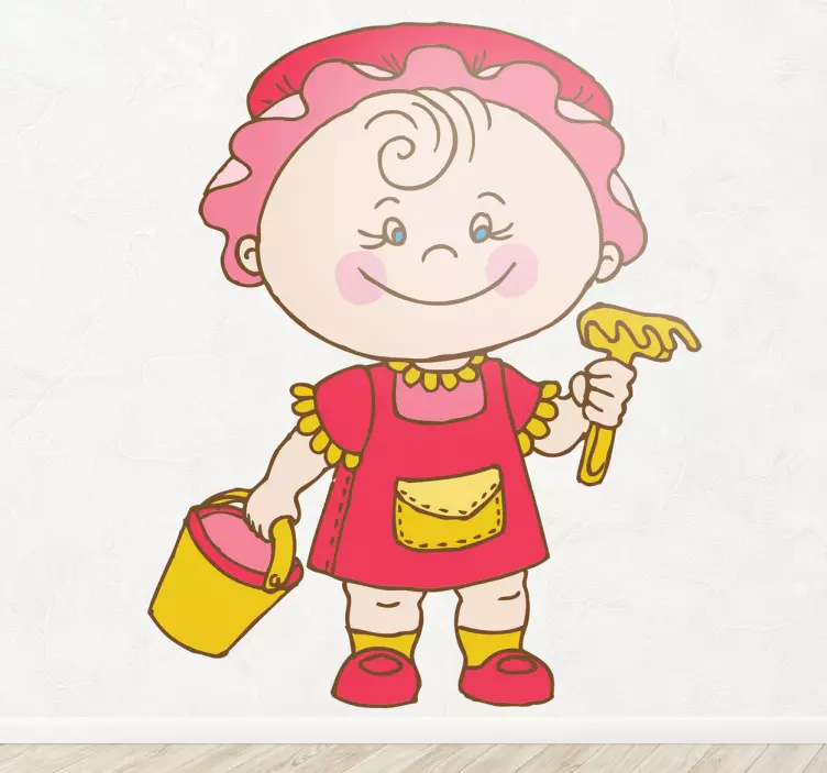 žaismingas vaikų dailininkas lipdukas vaikams - „Tenstickers“