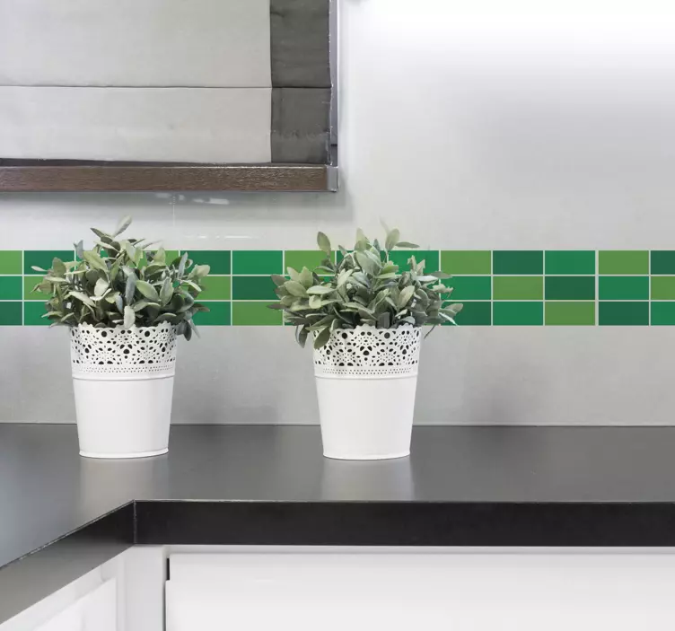 žalios spalvos sienos lipdukas - „Tenstickers“