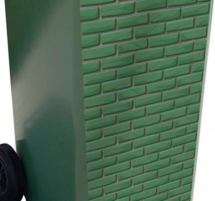 žalių plytų raštas konteinerio lipdukas - „Tenstickers“