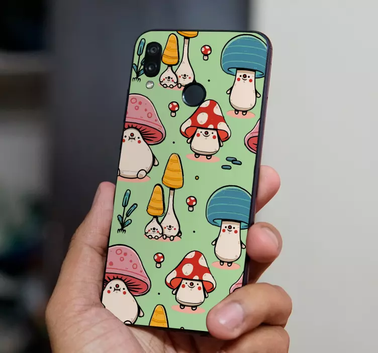 žavingos grybų figūrėlės Huawei lipdukas - „Tenstickers“