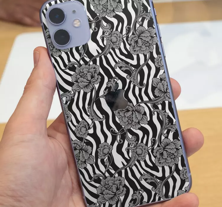 Zebra marginti dekoratyvines geles iphone lipdukas - „Tenstickers“