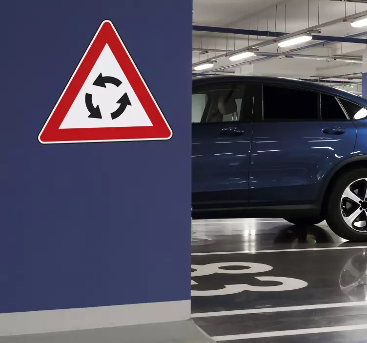 žiedinio kelio ženklo lipdukas - „Tenstickers“