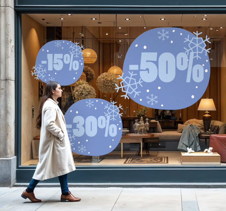 žiemos nuolaida išpardavimo lipdukai - „Tenstickers“