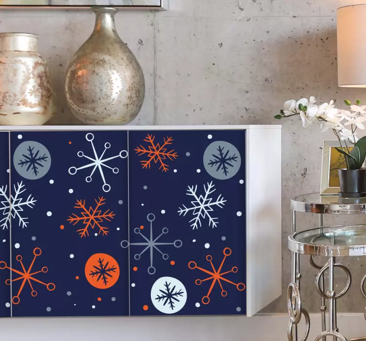 žiemos rašto dizainas renginio lipdukas - „Tenstickers“